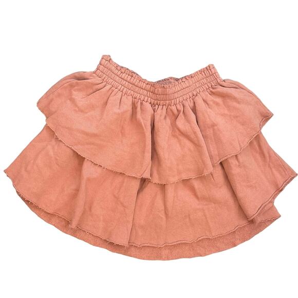 NWT Aerie Tiered Ruffle Skirt Orange Size Small - Picture 1 of 5